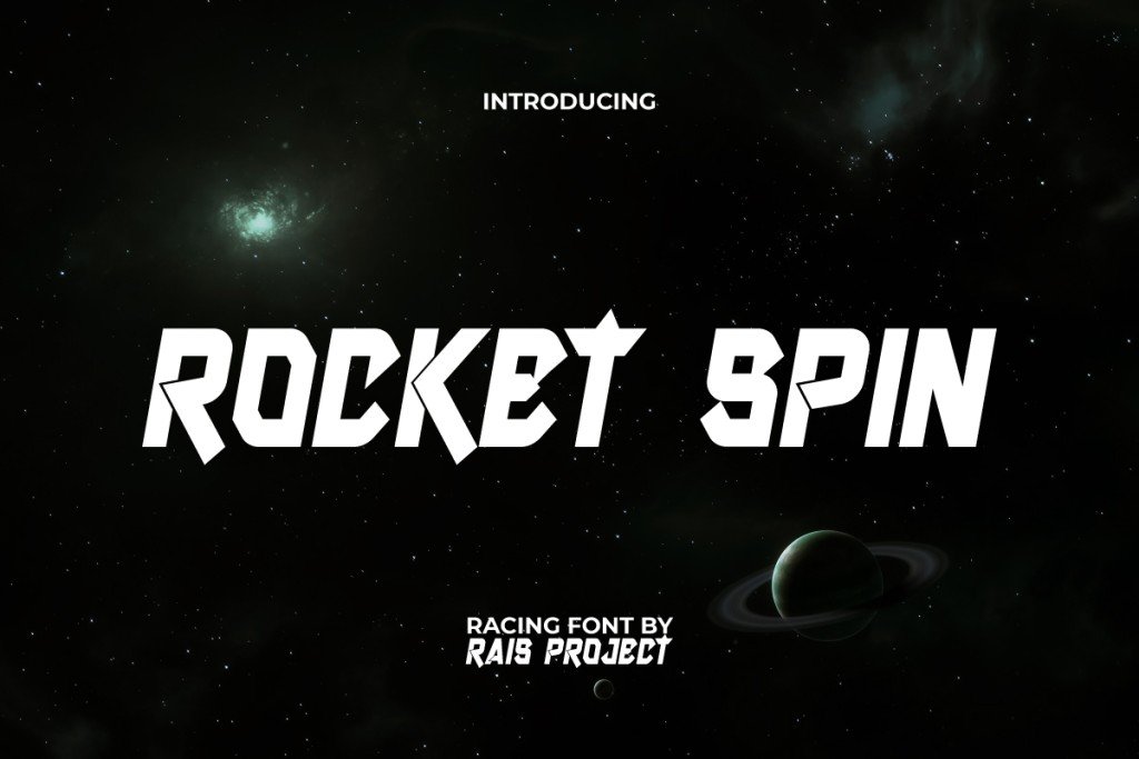 RocketSpinDemo Font website image