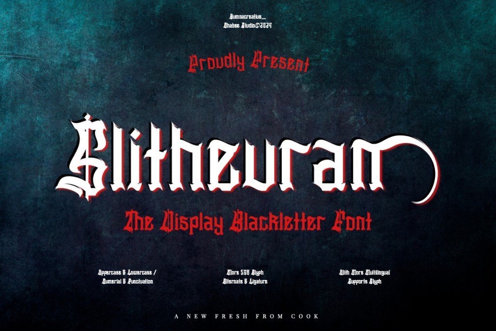 Slithevran Font website image