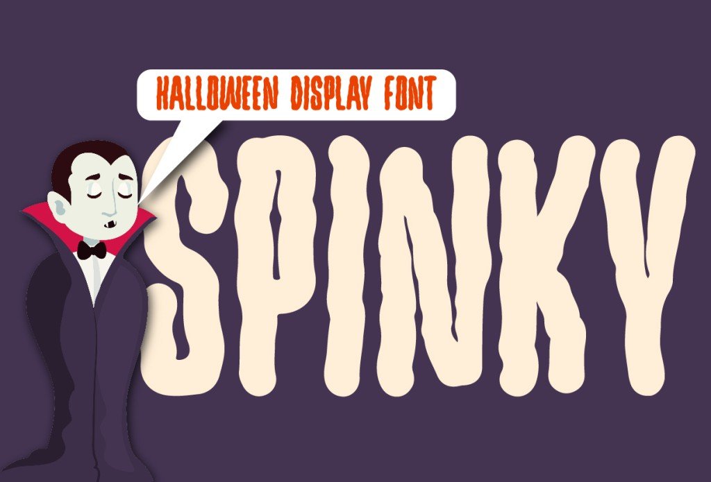 Spinky Font website image