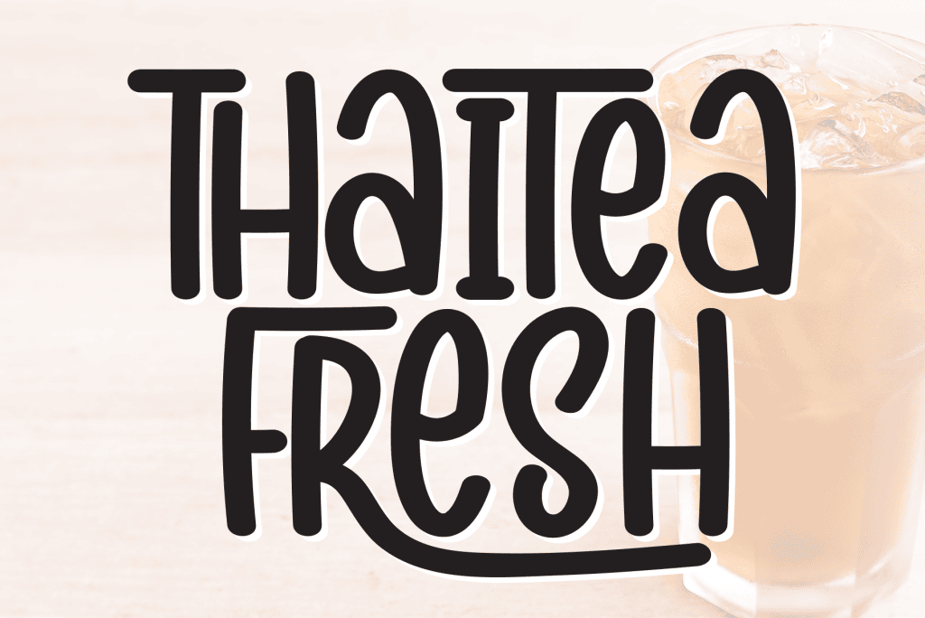 Thaitea Fresh Font website image