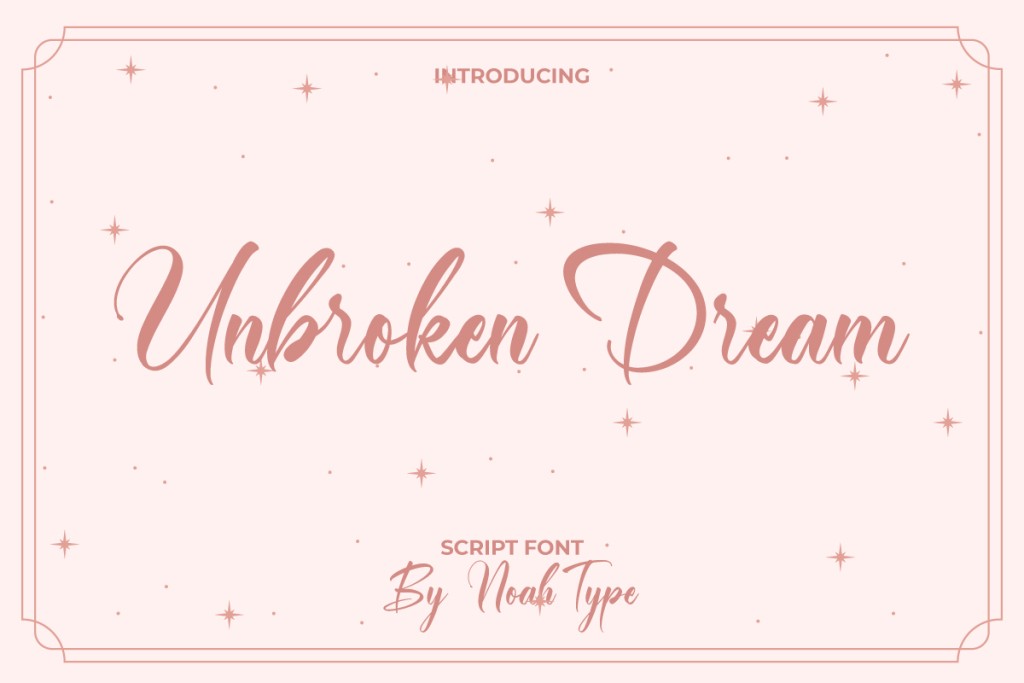 Unbroken Dream Demo Font website image