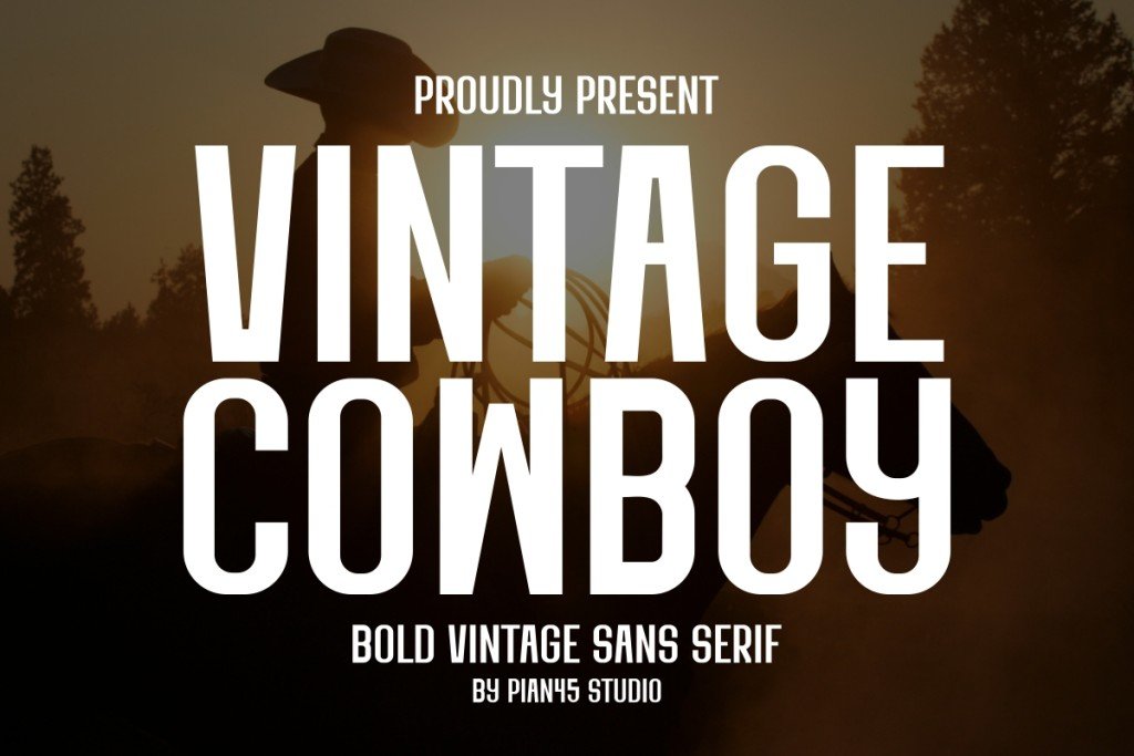 Vintage Cowboy Font website image