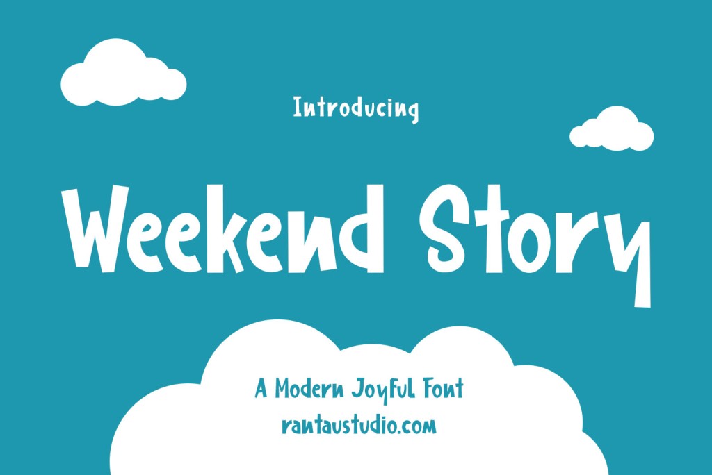 Weekend Story Font website image