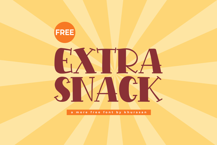 Extra Snack Font website image