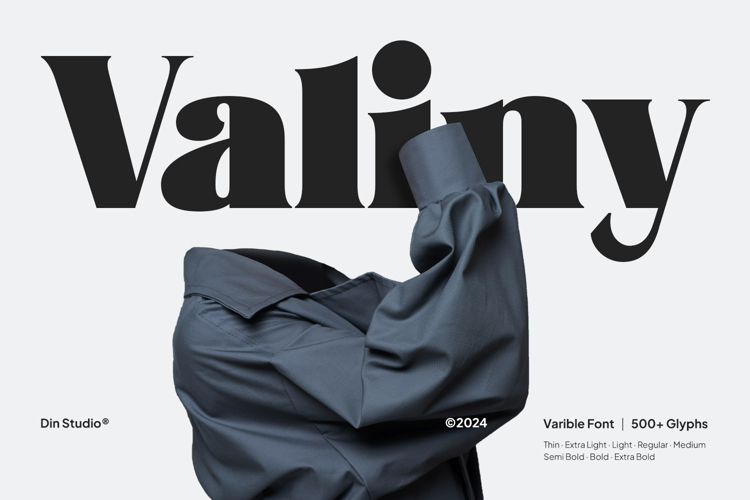 Valiny Font website image