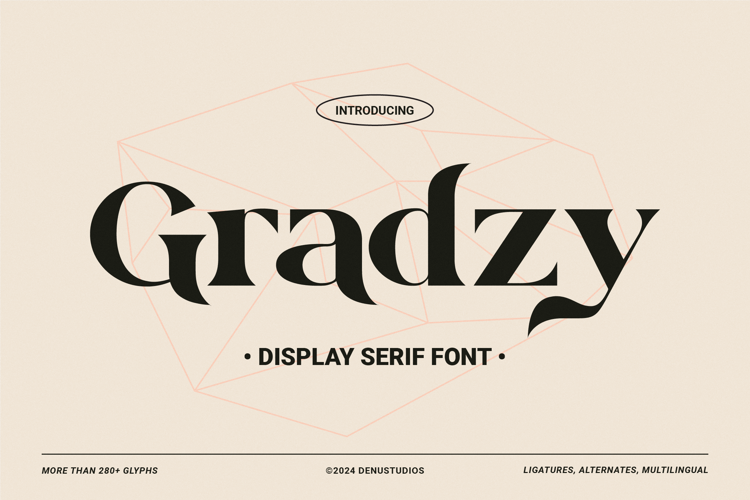 Gradzy Font website image