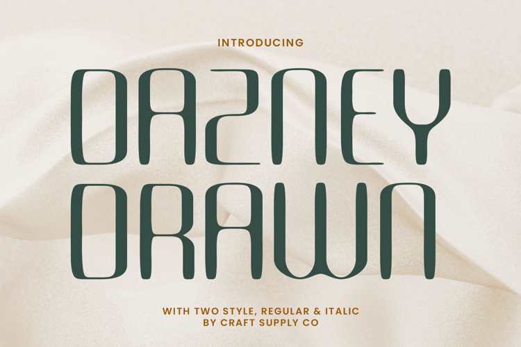 Dazney Drawn Font website image