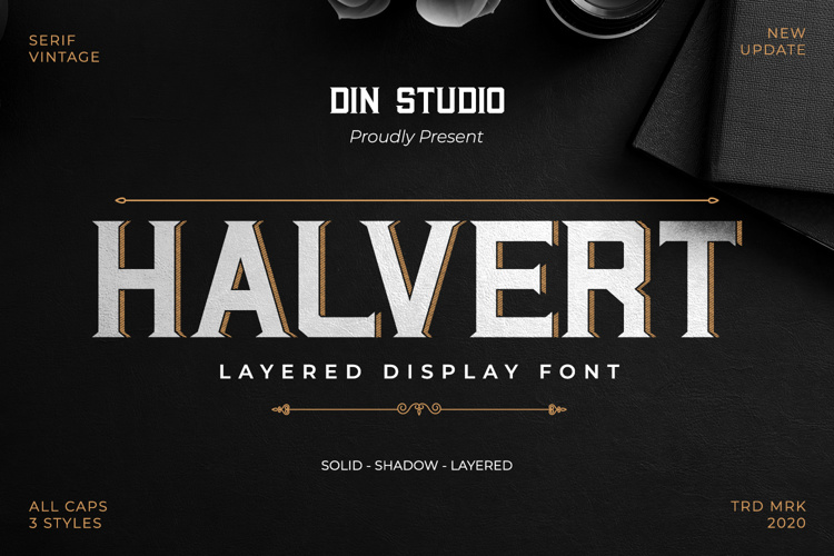 Halvert Font website image