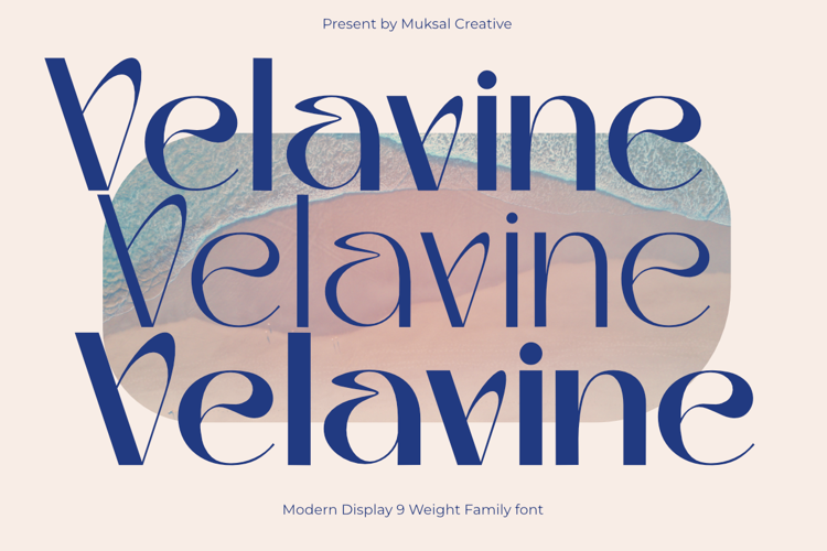 Velavine Font website image