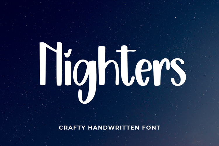 Nighters Font website image