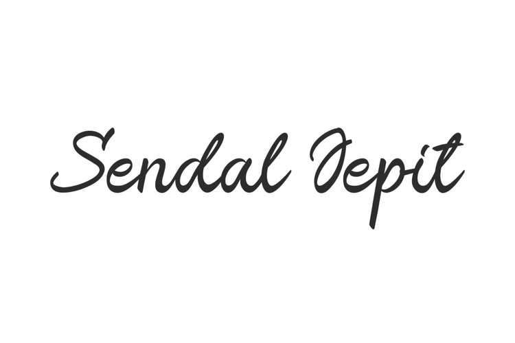 Sendal Jepit Font website image