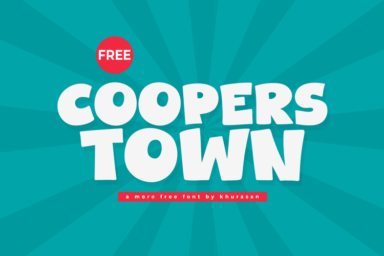 Coopers Town Font website image