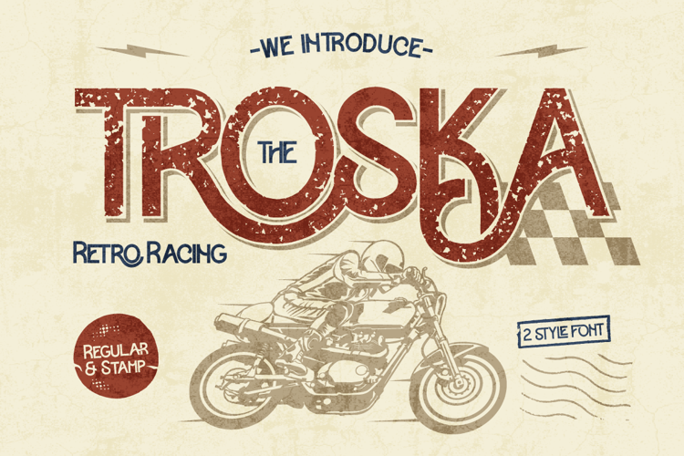 Troska Font website image