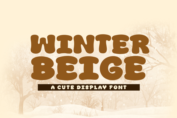 Winter Beige Font website image