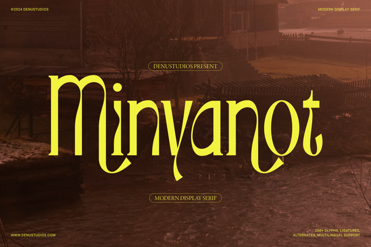 Minyanot Font website image