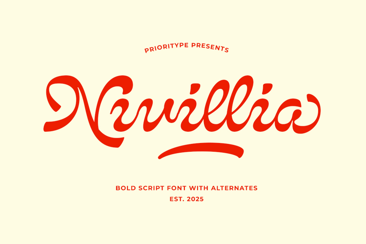 Nivillia Font website image