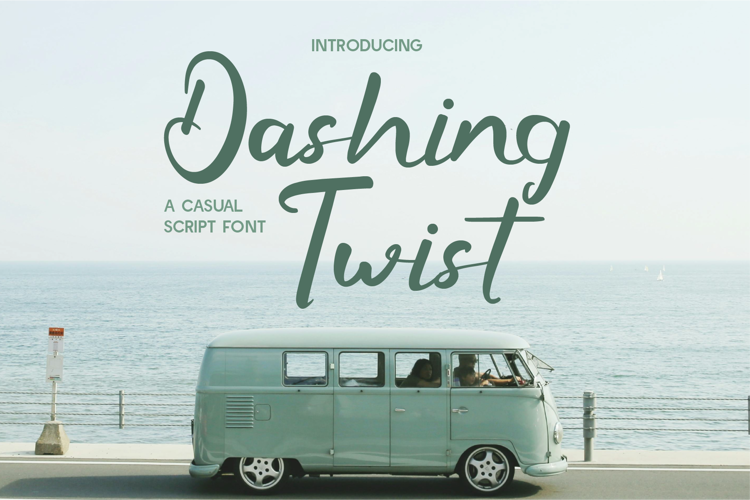 CF Dashing Twist Font website image