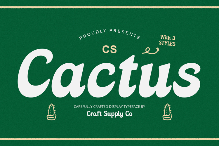 CS Cactus Font website image