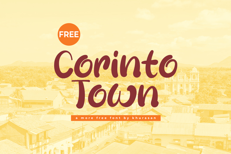 Corinto Town Font website image