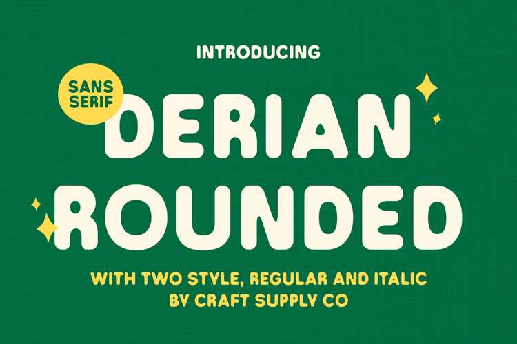 Derian Rounded Font website image