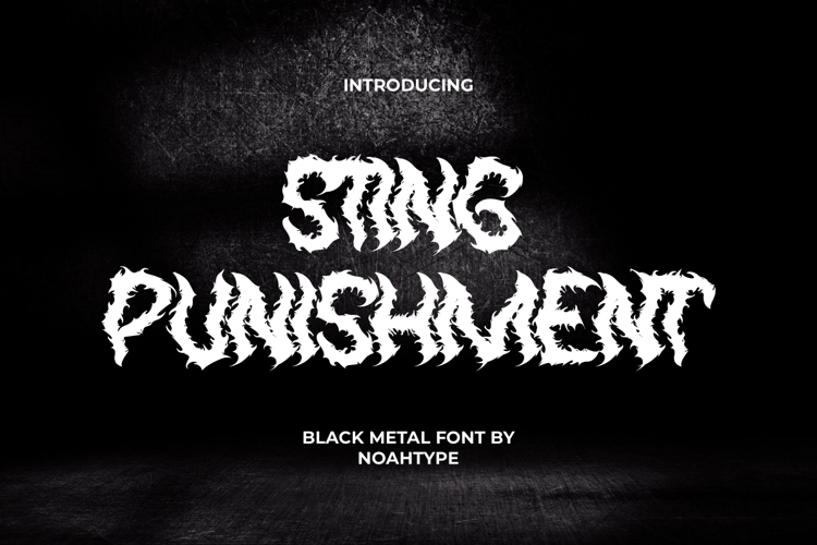 Sting Punishment Font website image