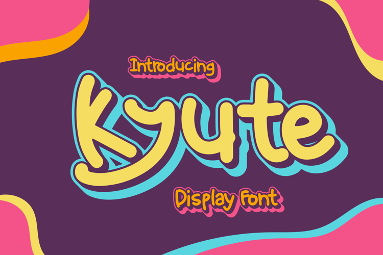 KYUTE Font website image