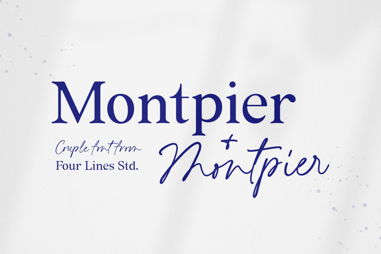 Montpier Font website image