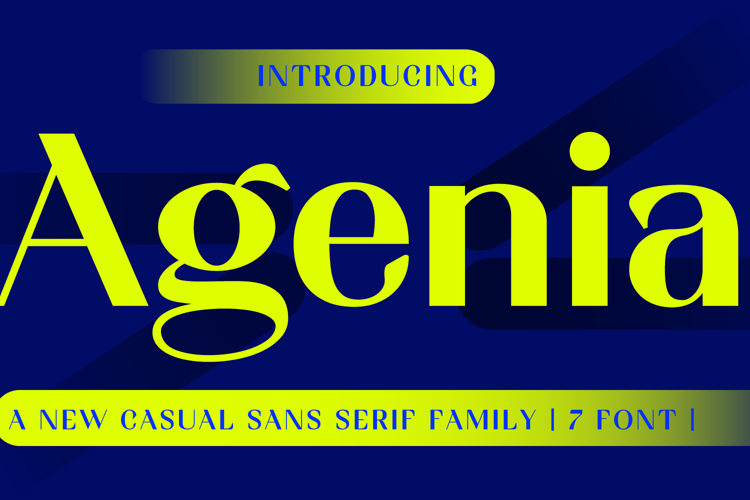 Agenia Font website image