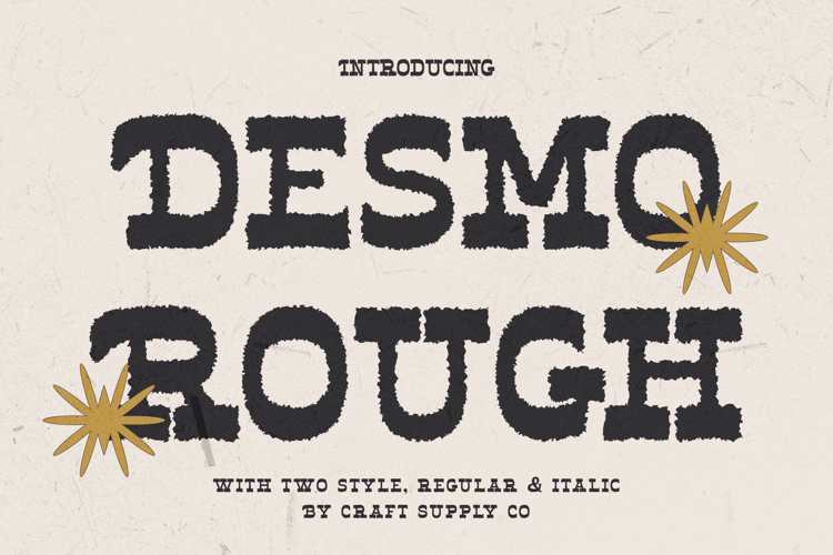 Desmo Rough Font website image