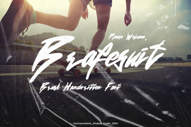 Brafesuit Font website image