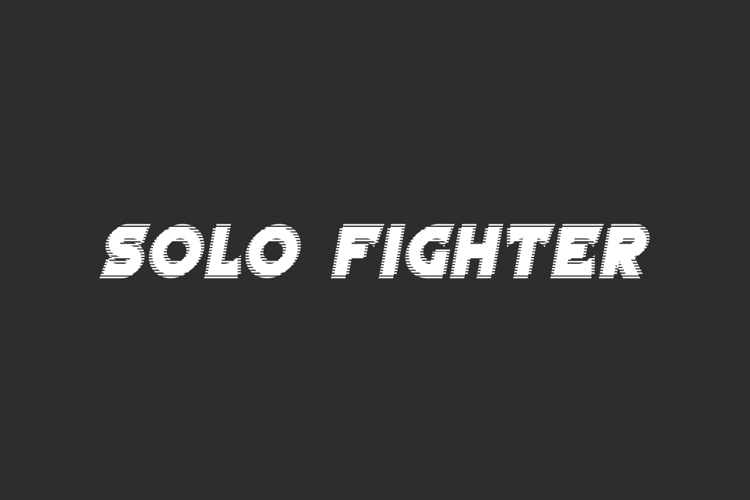 Solo Fighter Font website image