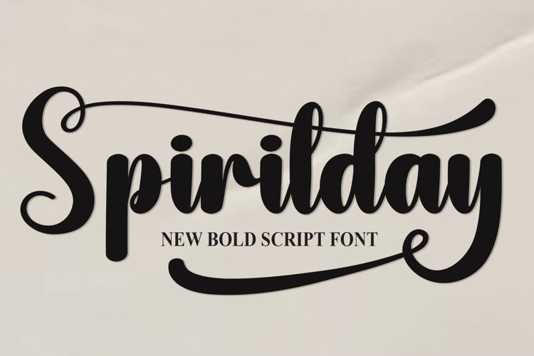 Spiritday Font website image