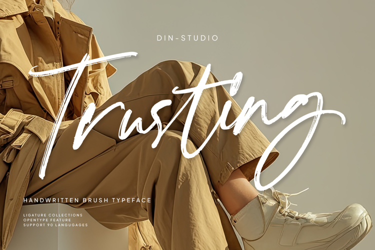 Trusting Font website image