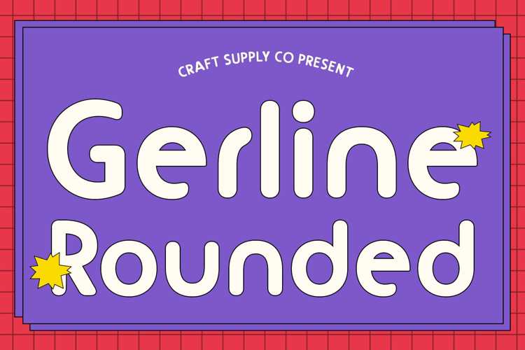 Gerline Rounded Font website image