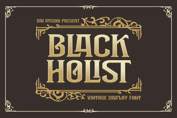 Black Holist Font website image