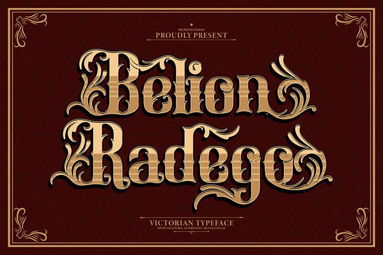 Belion Radego Font website image