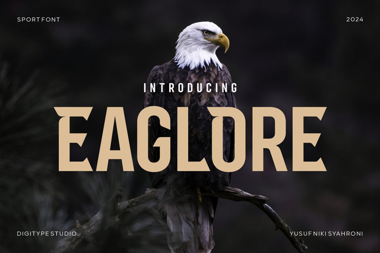 Eaglore Font website image