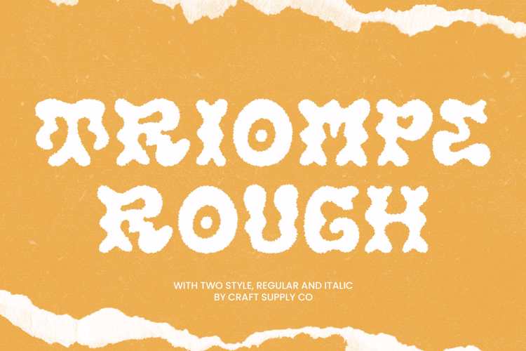 Triompe Rough Font website image