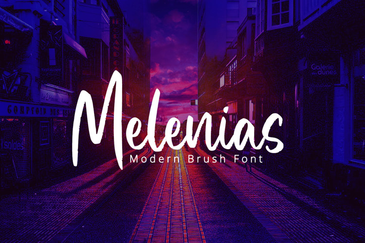 Melenias Font website image