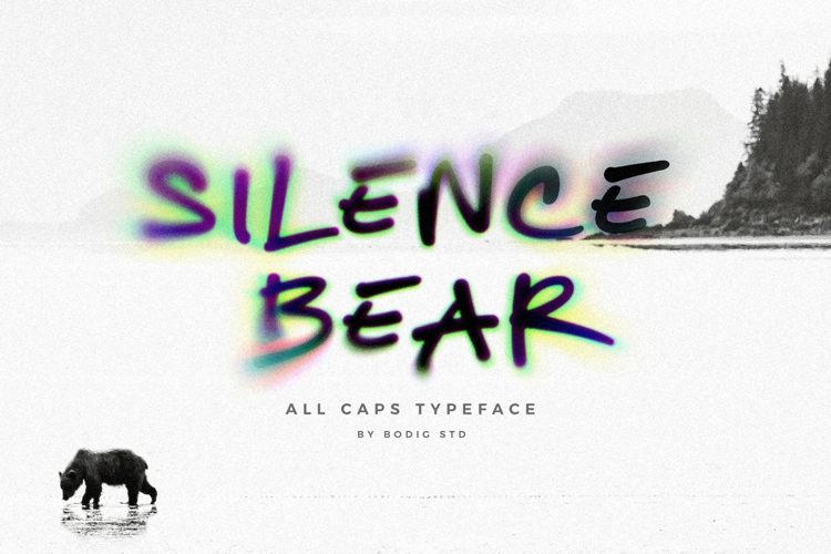 Silence Bear Font website image