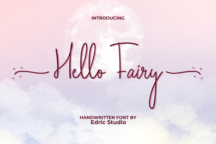 Hello Fairy Font website image