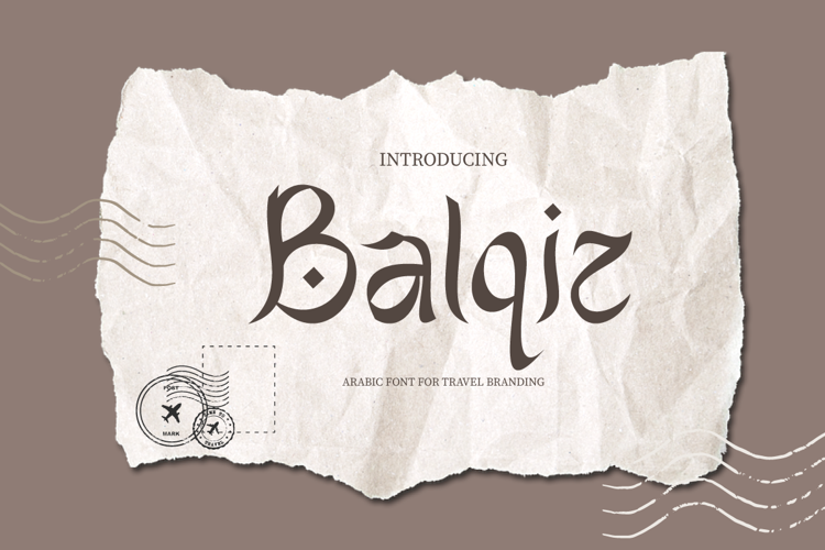 Balqiz Font website image