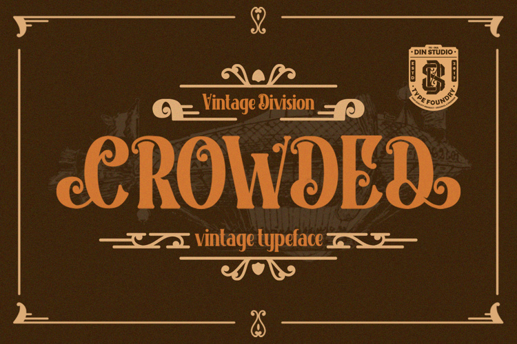 Crowded Font website image