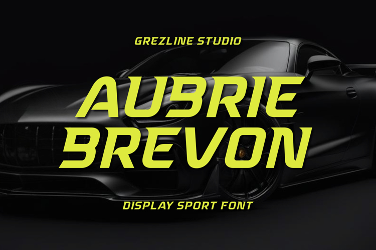 Aubrie Brevon Font website image