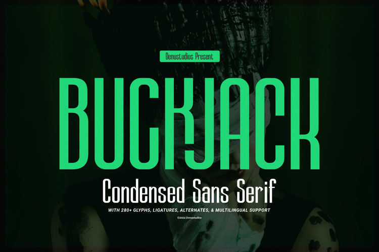 Buckjack Font website image