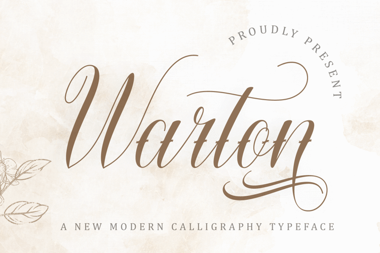 Warton Font website image