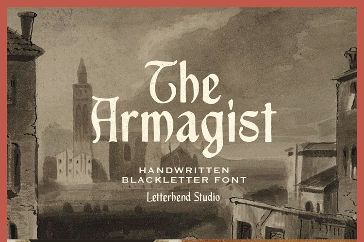 The Amagist Font website image