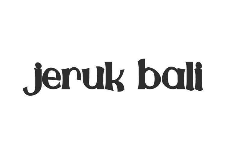 Jeruk Bali Font website image