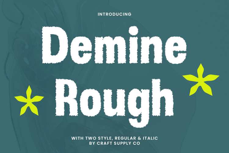 Demine Rough Font website image