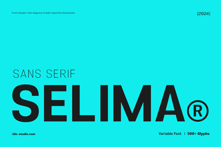 Selima Font website image